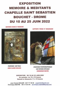 Exposition Mémoire & Méditants Chapelle Saint Sébastien