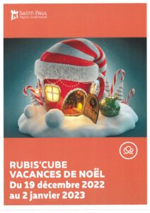 Inscriptions Rubis’cube vacances de Noël