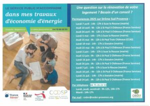 Permanences des conseils sur la rénovation énergétique des logements