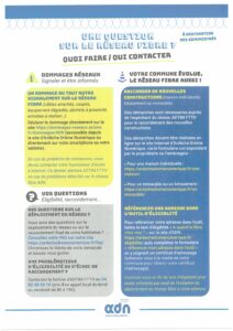 Fibre : Quoi faire / Qui contacter