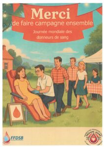 Journée Mondiale des donneurs de sang samedi 14 juin 2025
