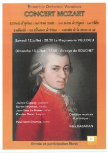 Ensemble Orchestral Vocation Dimanche 13 juillet 2025
