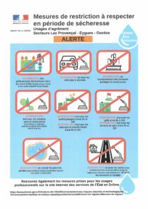 Restriction d’eau en période de sécheresse