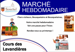 Marché hebdomadaire – Pause hivernale