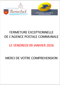 Fermeture exceptionnelle de l&rsquo;APC – le 09 JANVIER 2026