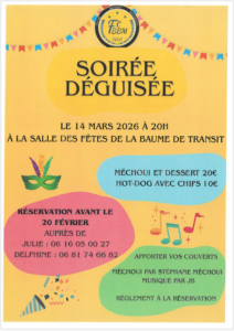 Soirée déguisée organisée par le FCBBM