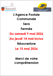Fermeture agence postale