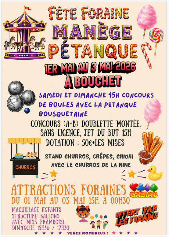 Fête foraine à Bouchet