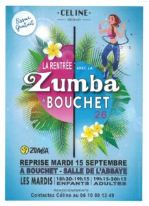Zumba – Reprise Mardi 15 septembre 2026