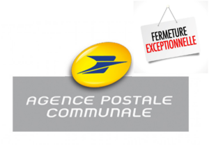 FERMETURE AGENCE POSTALE COMMUNALE